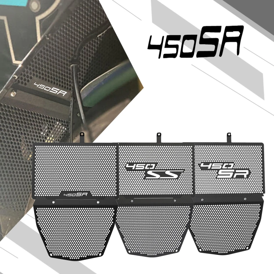 

2024 2023 2022 FOR CFMOTO 450SS 450SR Motorcycle 450SS SR Radiator And Cylinder Head Engine Guard Complete Set 450SR-S 2023-2024