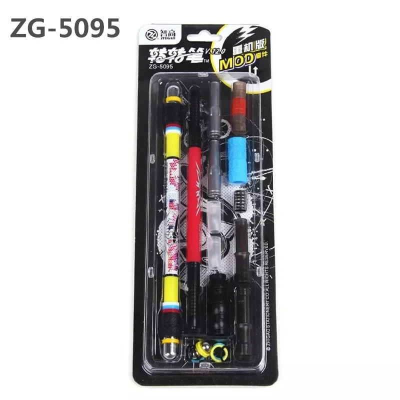 

2 Pcs/Set Spinning Pen 5095 V12 Non Slip Coated Spinning Pen Champion Spinning Rolling Pen Ball Point