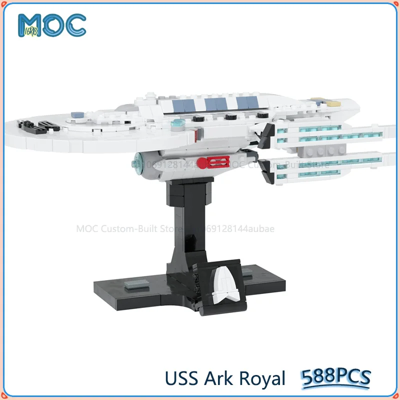 Moc blocos de empilhamento uss arca modelo real diy construção montar tijolos coleção espaço criativo educacional brinquedo natal presentes 588 pçs