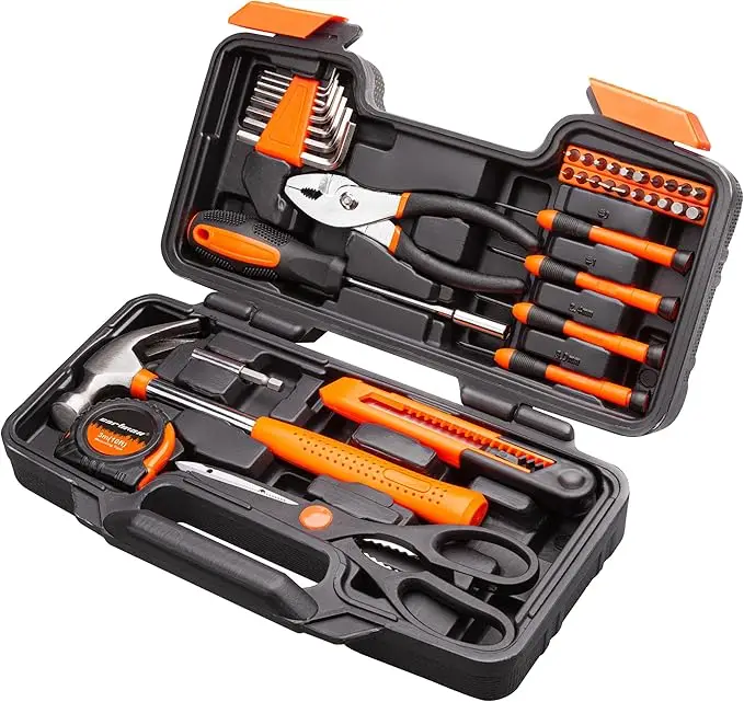 

Auto Repair Household Tool Kit Workshop Screwdriver Wrench Sleeve Pliers Box