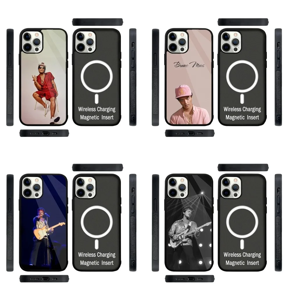 Bruno Mars Singer  Phone Case Strong Magnetic For IPhone 15,14,13,Pro,Max,Plus,11,12,Mini For Magsafe Wireless Charging