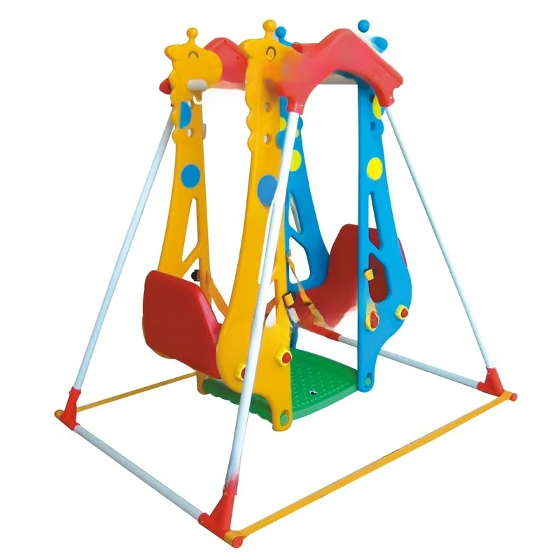 

Cute Double Child Indoor Plastic Swing Set
