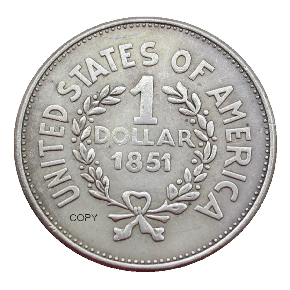 1851 دولارًا تذكارية نسخ العملات المعدنية