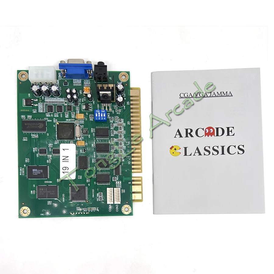 

Аркадная игровая плата Jamma 19 в 1, мульти-игры, печатная плата, VGA, CGA, горизонтальный экран