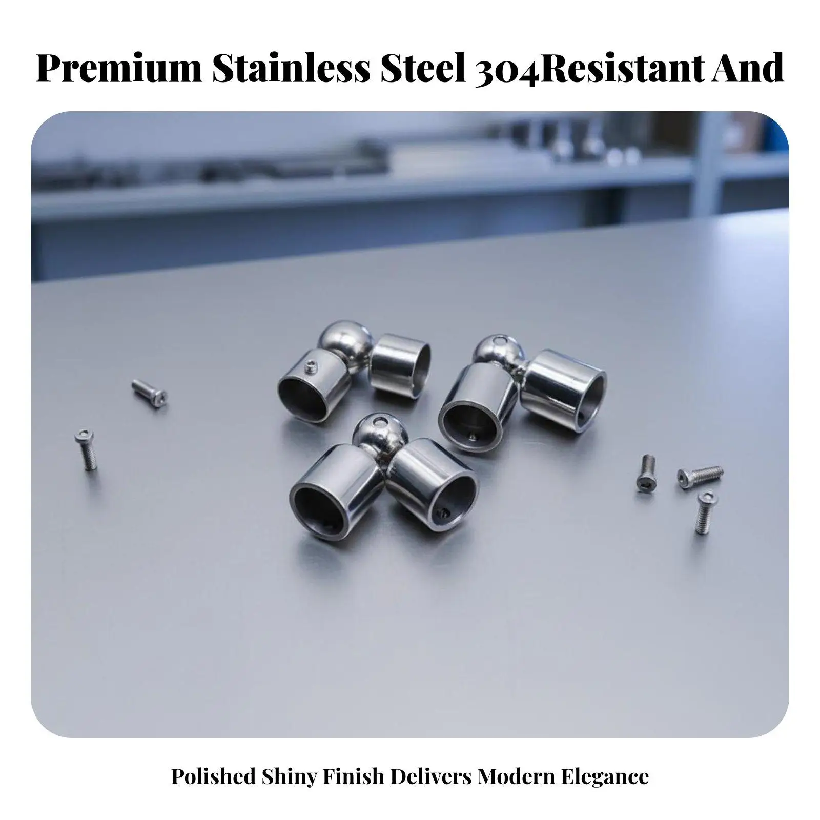 Stainless Steel Adjustable Railing Joint Swivel Elbow for Round Tube Handrail Corner Stair Connector
