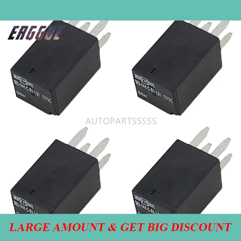 4Pins 4PCS Song Chuan 303-1AH-C-R1-L01-12VDC 303-1AH-C-R1 L01 12VDC Ultra Micro ISO Relay General Purpose Relays SPNO 20A 12VDC