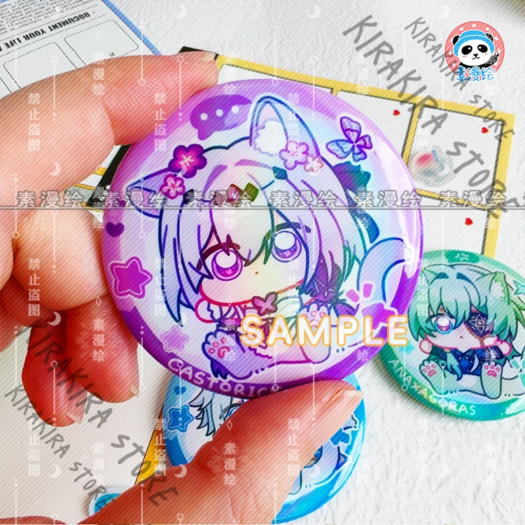 كاستوريس 	 Anaxa Mydei Phainon Honkai: ستار السكك الحديدية أنيمي بروش Kawaii شعار لطيف شارة عالية الجودة دبوس الصدر تأثيري ديكور