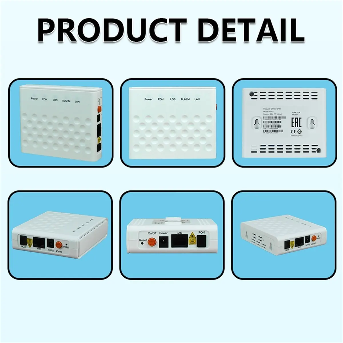 

A73T F601 GPON ONU для оригинального нового роутера 1GE UPC ONT для всех ZTE HW OLT, 100% совместимость, инструмент для FTTH, вилка EU