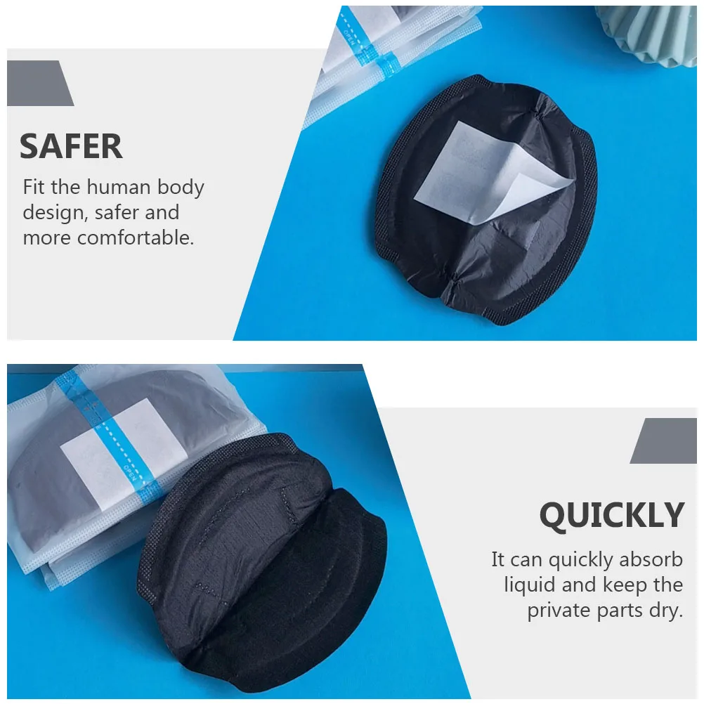 20 قطعة من وسادة حماية سلس البول للرجال، وسادات رضاعة للرجال، للتحكم في المثانة باللون الأسود