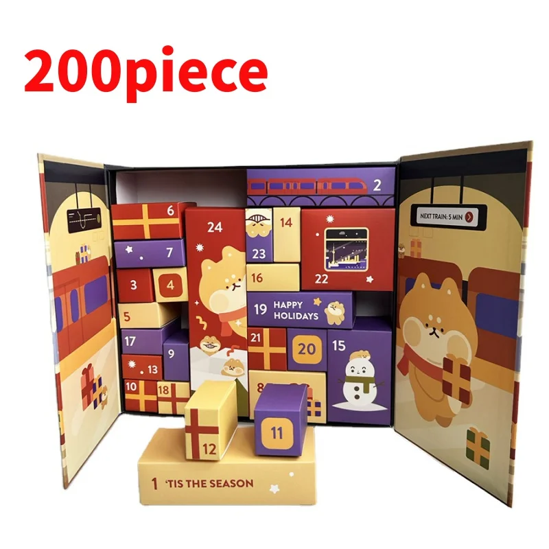 20 0piece.Custom.Custom Logo Mistery Box 24 Days Advent Calendar Cardboard Paper Box