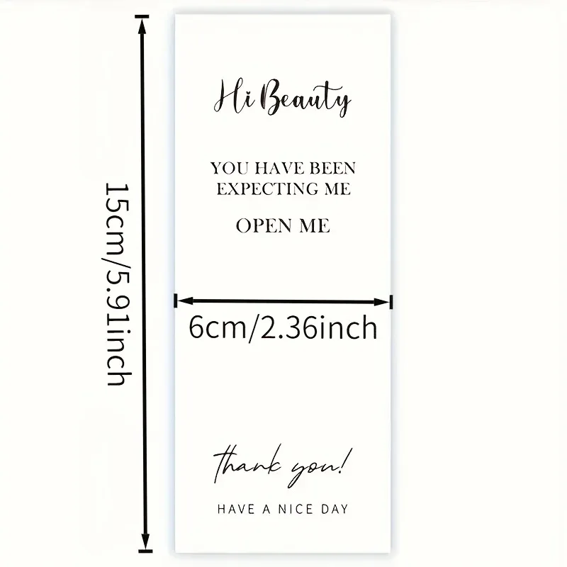 15x6cm English Quote Thank You Stickers Self Adhesive Seal Labels for Gift Wrapping Shipping Box Envelope Packaging Decor - view 6
