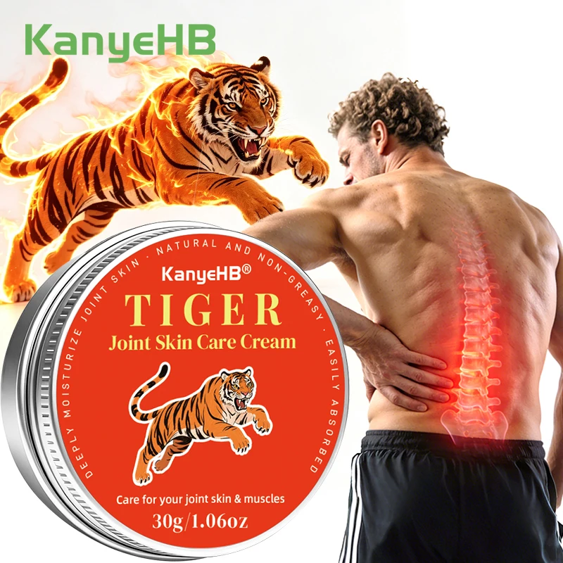 1pc Tiger Joint Pain Relief Cream Self Heating Warm Muscles Joints Relax Neck Back Shoulder Soothing Waist Foot Wrist Ankle G134