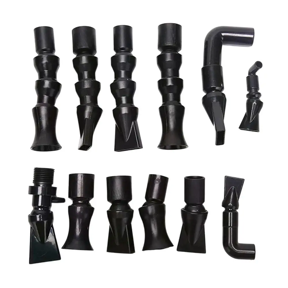 1Pcs Plastic Aquarium Duckbill Nozzle Black Rotating Water Outlet Fish Tank Water Outlet 360 Degree Adjustable