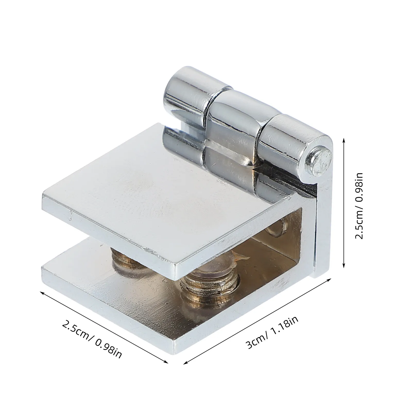 2Pcs Display Cabinet Hinge Glass Door Hinge for Frameless Glass Doors Cabinet Wine Storage Units Sturdy Reliable Smooth Opening