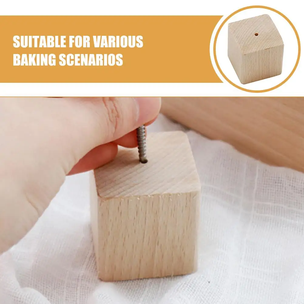 

2 шт., подставка для цветов, инструменты для выпечки торта, деревянная основа, держатель для резьбы, кухонные принадлежности для выпечки, декоративная основа, универсальное использование, стабильный дизайн