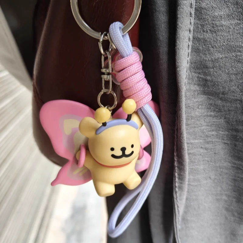 

Funism Cute Line Puppy Keychain Creative Cartoon Portable Decorative Bag Purse Backpack Pendant Couple Charm Accessory Gift