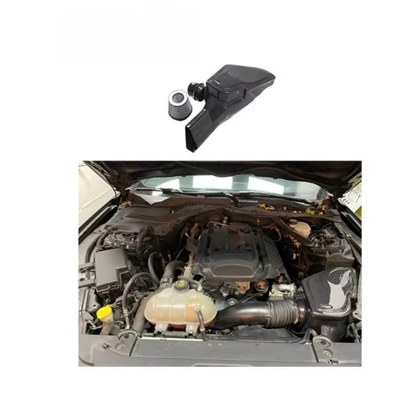 

Neat and Clear Surface Texture Dry Carbon Fiber Cold Air Intake System for Mustang 2.3T