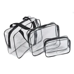 Transparent PVC Bags Travel Organizer Clear Makeup Bag Women Cosmetic Bag Beauty Case Toiletry Tote Make Up Pouch Wash Bags