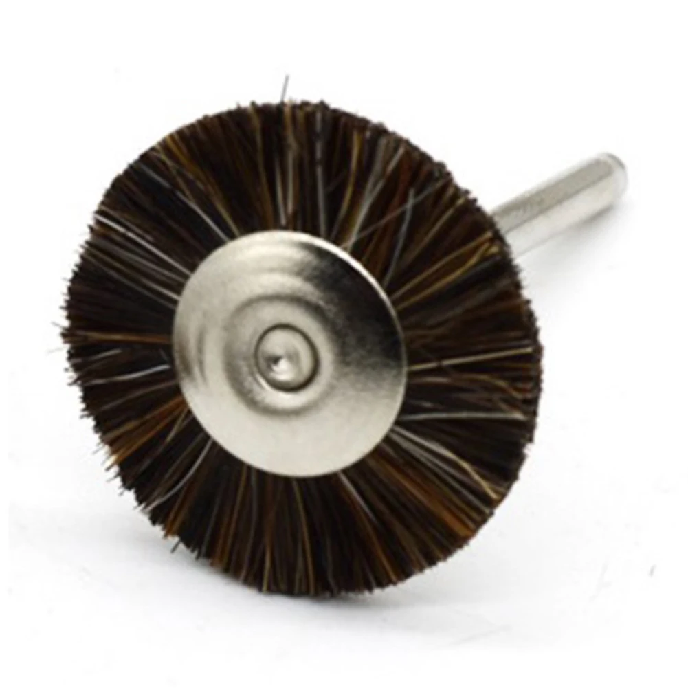 3PCS Rotary Tool Wire Brush Set Soft Brushes for Cleaning and Polishing Various Materials including For metal and Wood 3mm Shank