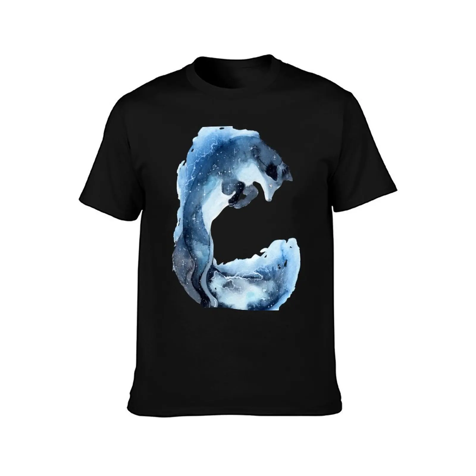 Jumping Galaxy Fox T-Shirt Urban Style Print T-Shirt