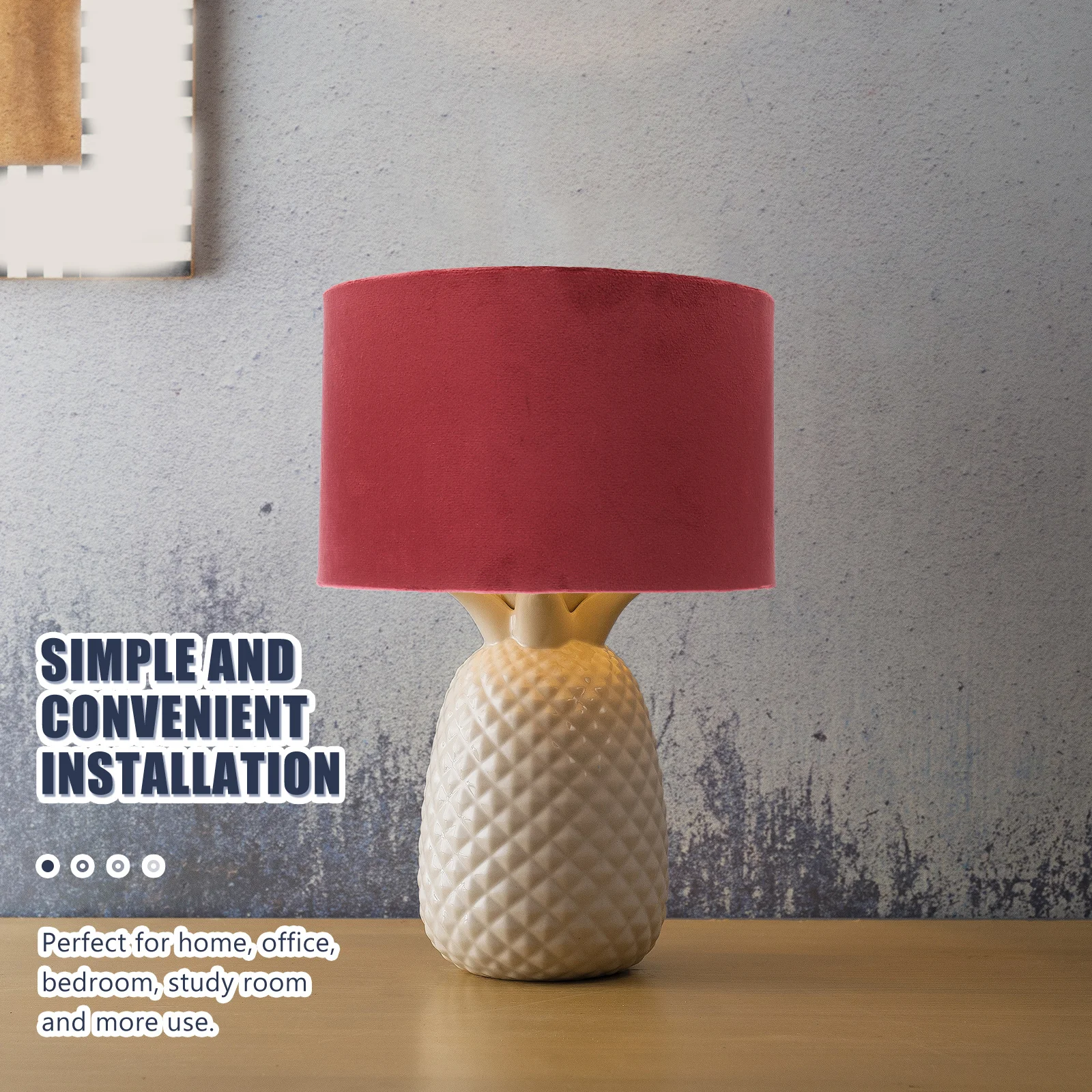 

Cloth Lampshade Table Light Cover Decorative Light Shade For Bedroom Living Room Dust Protection Lamp Cover