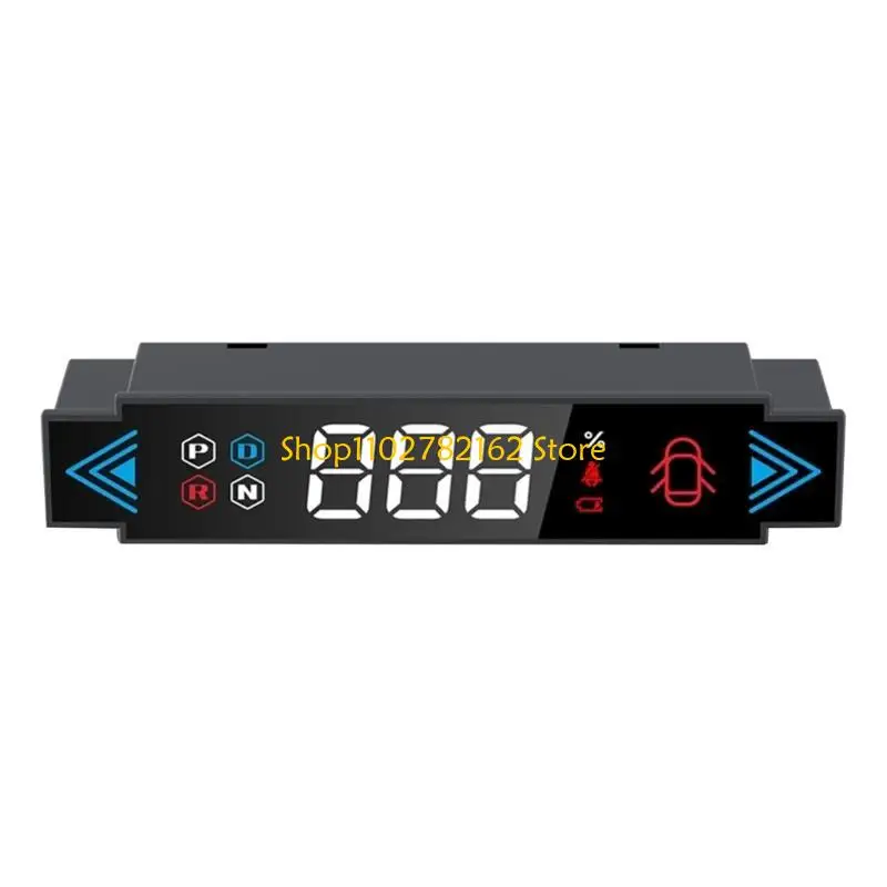 

547B Security Alarm Real Time Speed Clock HUD Speedometer Gear Cluster for Car 3/Y