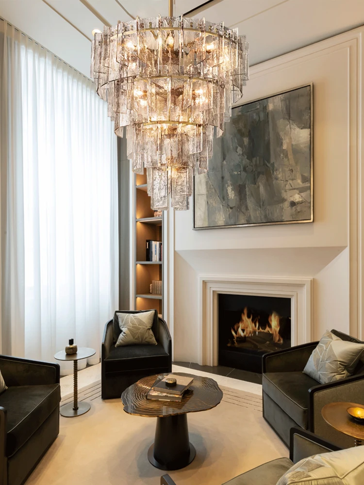 Transform Your Living Room Dinning Room With Led American Glass Art Chandelier Elegant Design Pendant Light Dimming Function