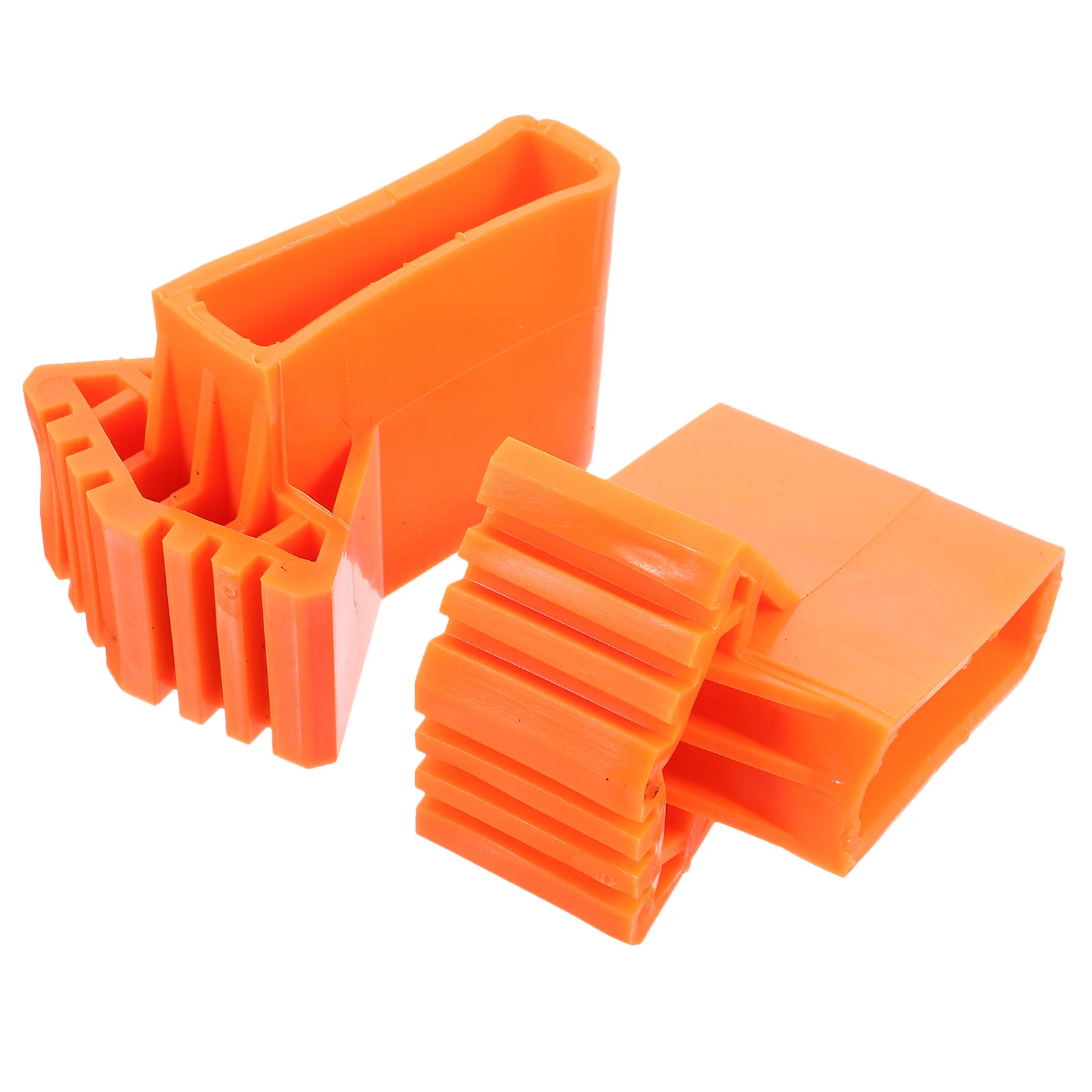 2 قطعة منصات القدم سلم البرتقال البلاستيك استبدال المضادة للانزلاق الساق قبعات ل تمديد للطي سلالم استقرار حماية البناء #1