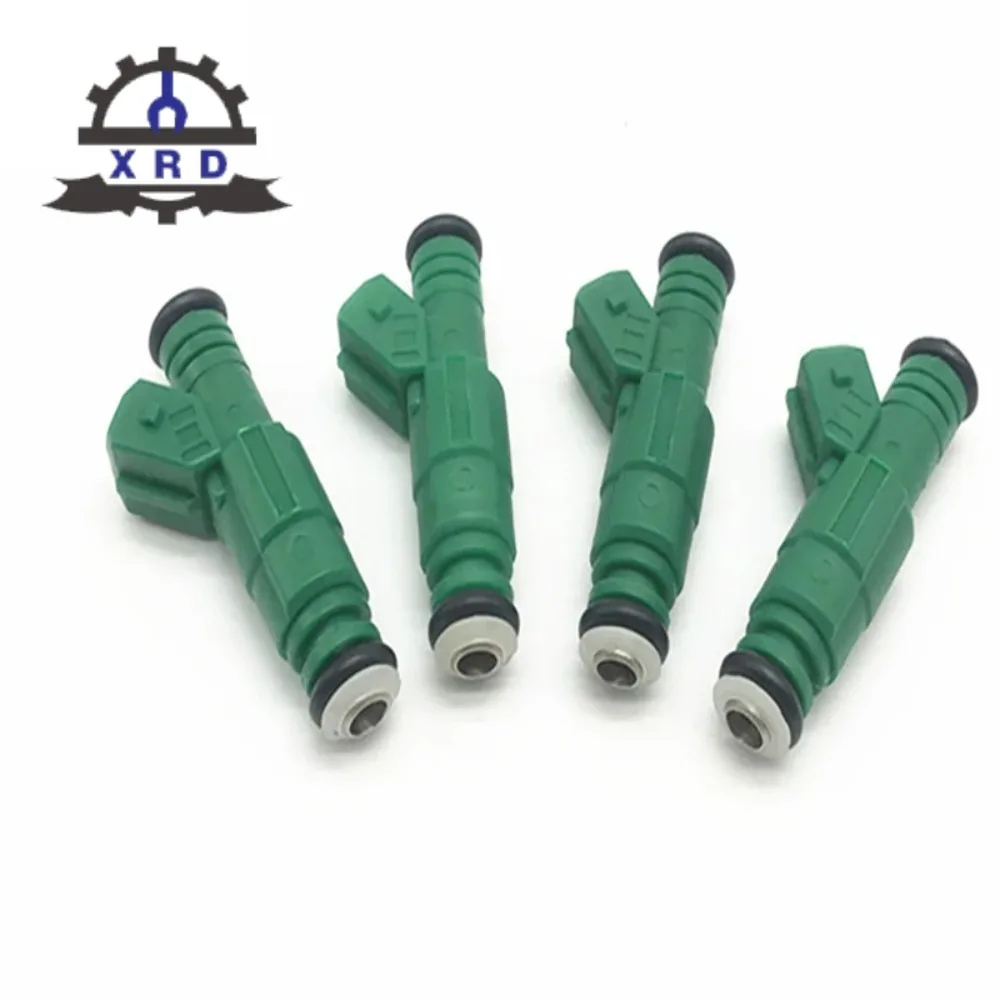 0280155968 4Pcs Test Video Ingesloten Universele Top Feed 440cc Prestaties Brandstofinjector Green Giant  For Vw Audi A4 tt