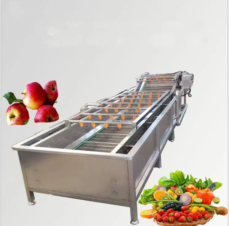 Fruit vegetable bubble washing machine industrial fruit and vegetable washing machine manufacturers