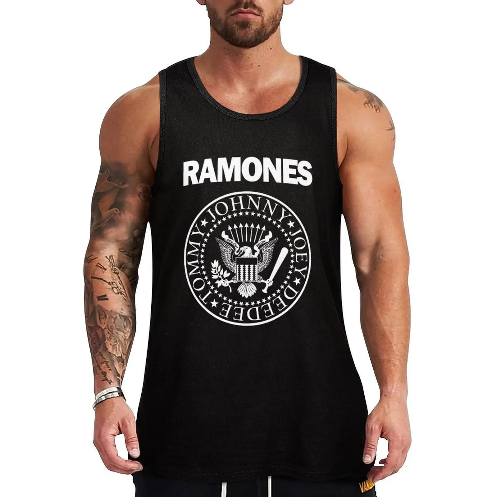 The Ramone Merch Essential Tank Top gym Men's t-shirts Man summer clothes Men's gym clothing sports vest