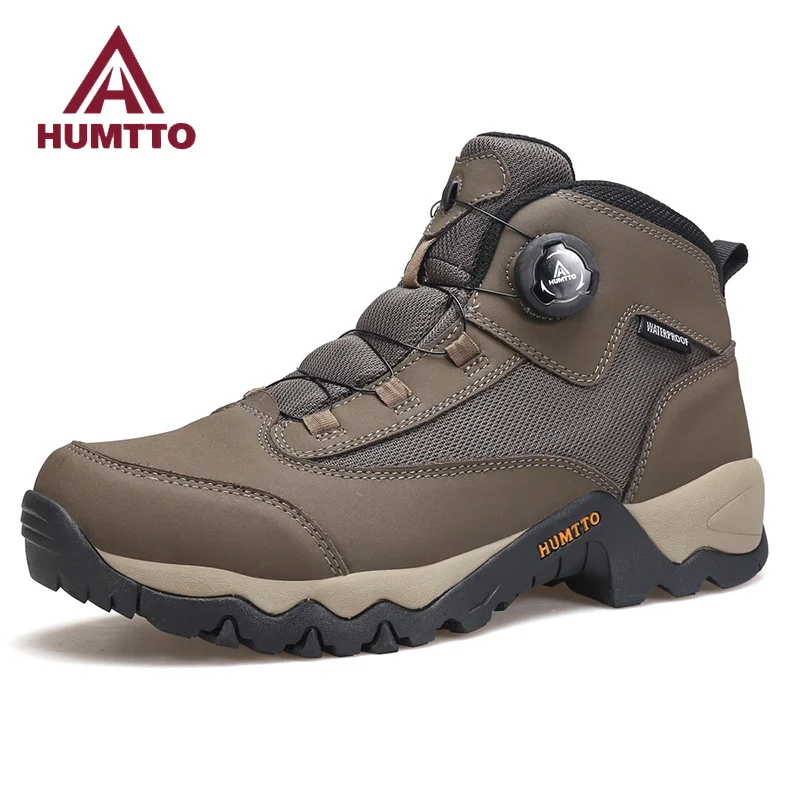 Humtto wasserdichte Wanderschuhe Leder Outdoor Trekking schuhe für Männer Luxus Designer Kletter schuhe Turnschuhe Sicherheit Herren Stiefeletten