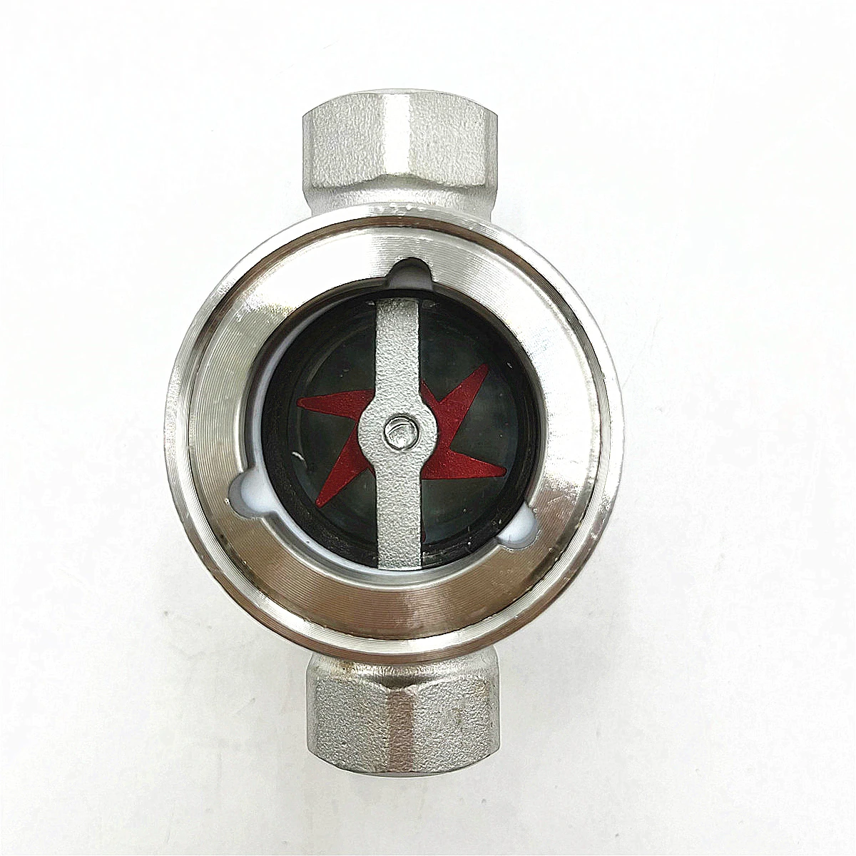 

1/2",3/4",1" BSP DN15 DN20 DN25 Stainless Steel 316 Sight Glass Water Flow Indicator With Concentric PTFE Impeller