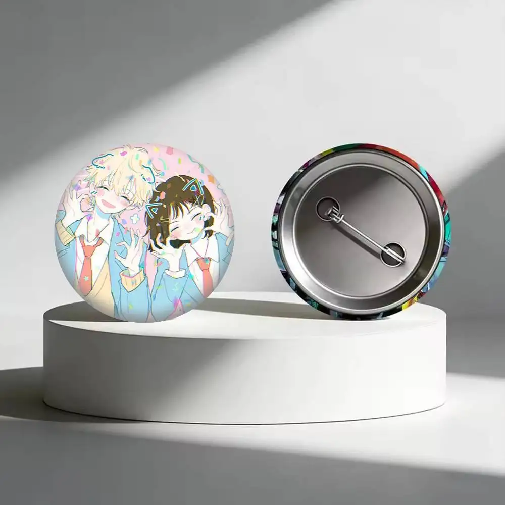 Anime S-Skip and Loafer  25 32 44 58 75mm Badges Personalized Round Brooches Pins Accessory Gift