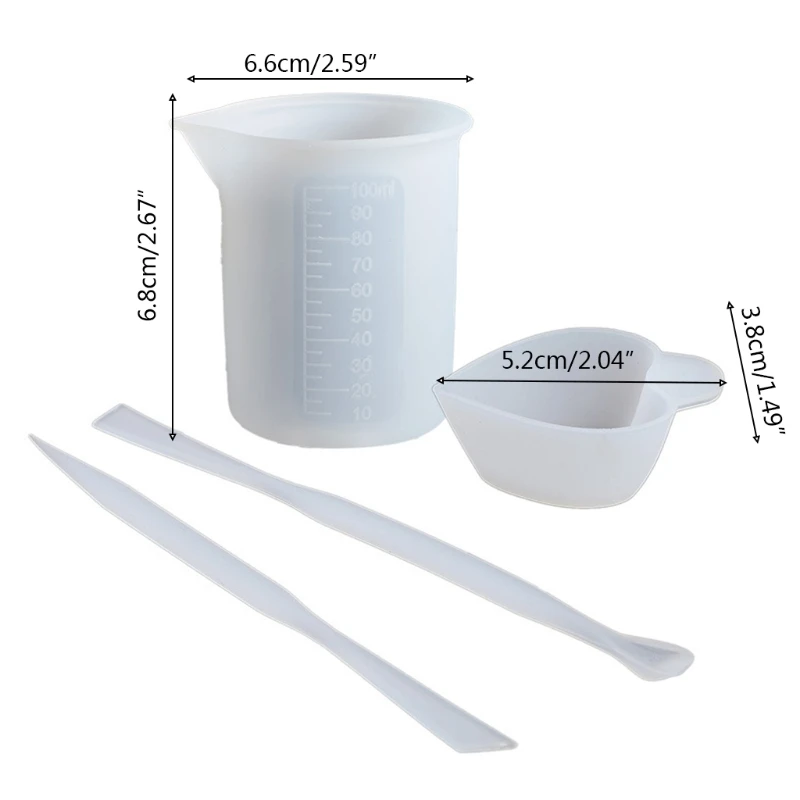 ZB91 Stir แท่งกวนสำหรับ DIY CRAFT เครื่องประดับอีพ็อกซี่ของเหลวสีผสม Stirrer