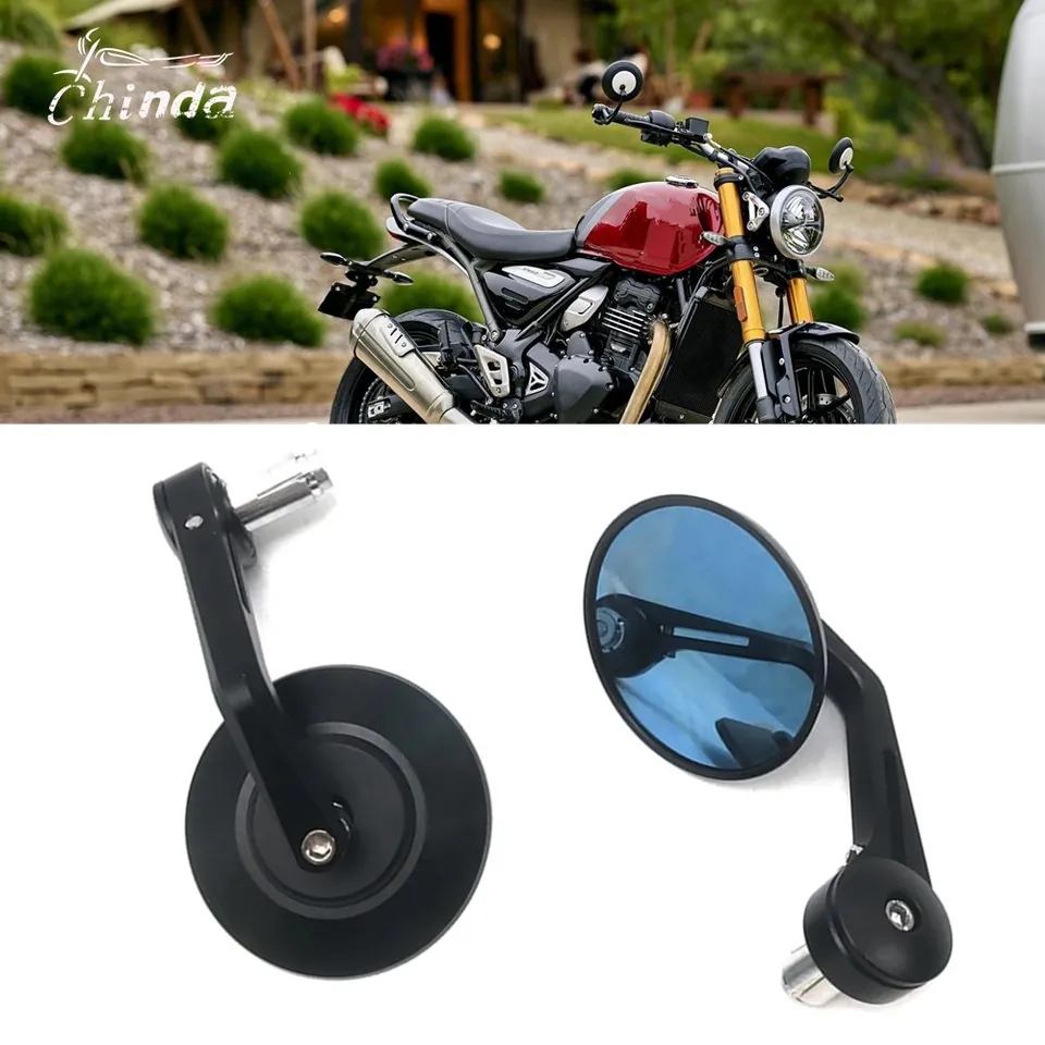 TRIUMPH ミラーセット 2個 Triumphスピード400用モーターサイクルミラー,モーターサイクル