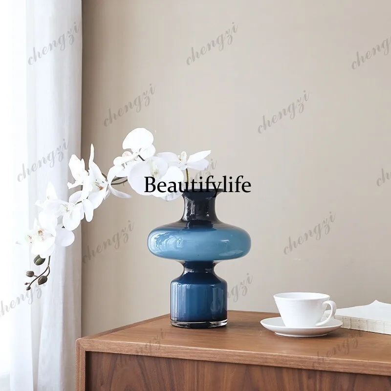 French antique vase, ornament, living room entrance hydroponic flower arrangement art, dining table decorative flower utensils