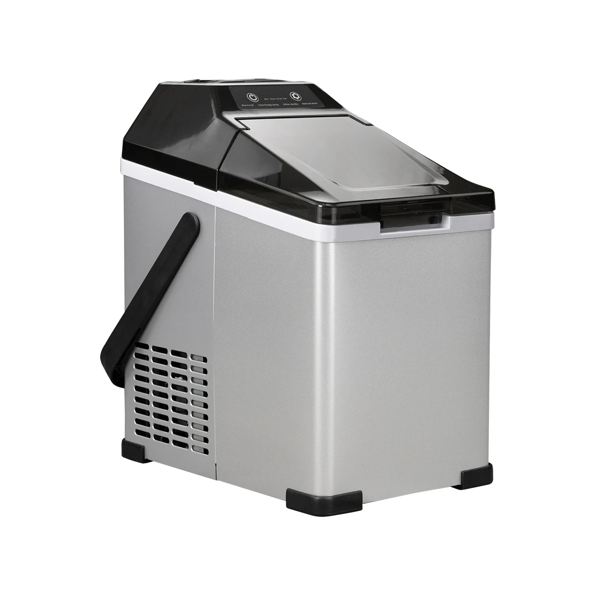 صانع الثلج المحمول ثنائي الغرض صندوق الثلج التلقائي صانع مكعبات الثلج الصغيرة للاستخدام المنزلي والخارجي