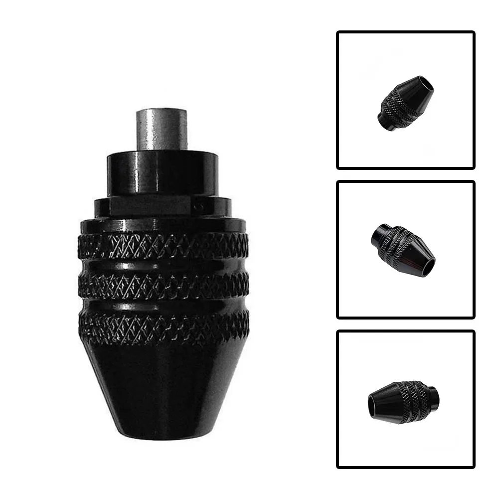 Accessorio per utensili rotanti Mandrino multi-trapano accetta aste 1/32 e 1/8 Punte accessorie per progetti fai-da-te con impugnatura pesantemente zigrinata