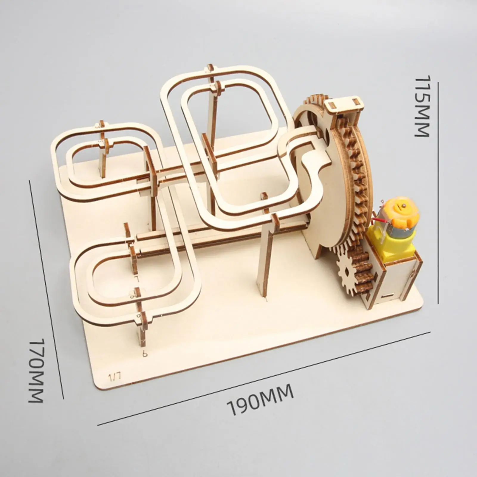 Kit di costruzione di modelli di corsa in marmo fai-da-te Puzzle meccanici di Puzzle in legno 3D per