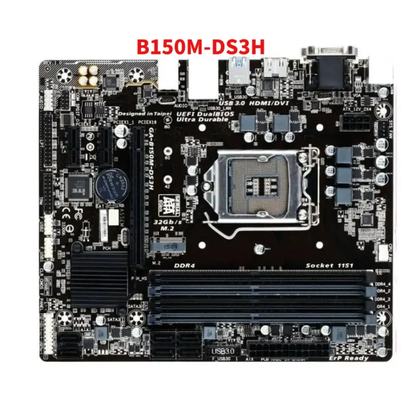 

Used for GIGABYTE B150M-DS3H / B150M-HD3 LGA 1151 mATX DDR4 Motherboards