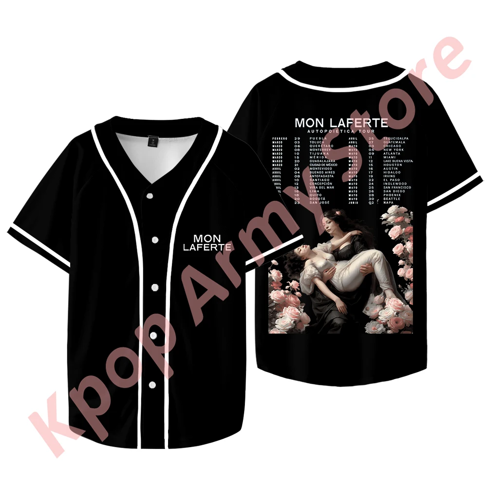 

Mon Laferte Autopoietica Tour Merch бейсбольная куртка для женщин и мужчин Модная Повседневная футболка с коротким рукавом