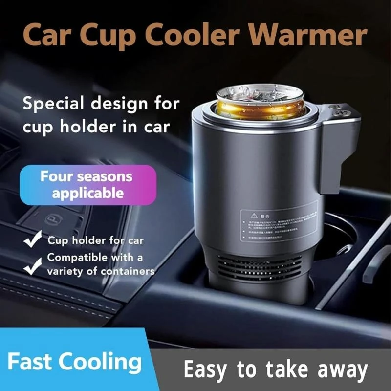 Universal Electric Beverage Mug Efficient Hot & Cold Car Cup Accessory with Easy Temperature Adjustment for Coffee Juice