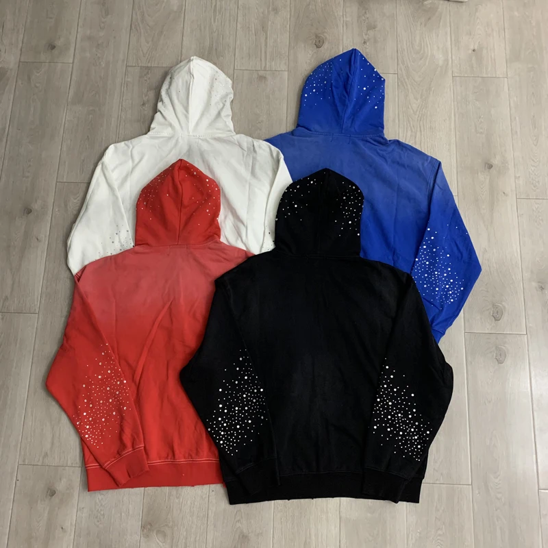 VALLEY Oversized Vintage Graffiti Cursive Text Zip Hoodie All Over Print Fit Y2K Hip Hop Sweatshirt Men's Clothing