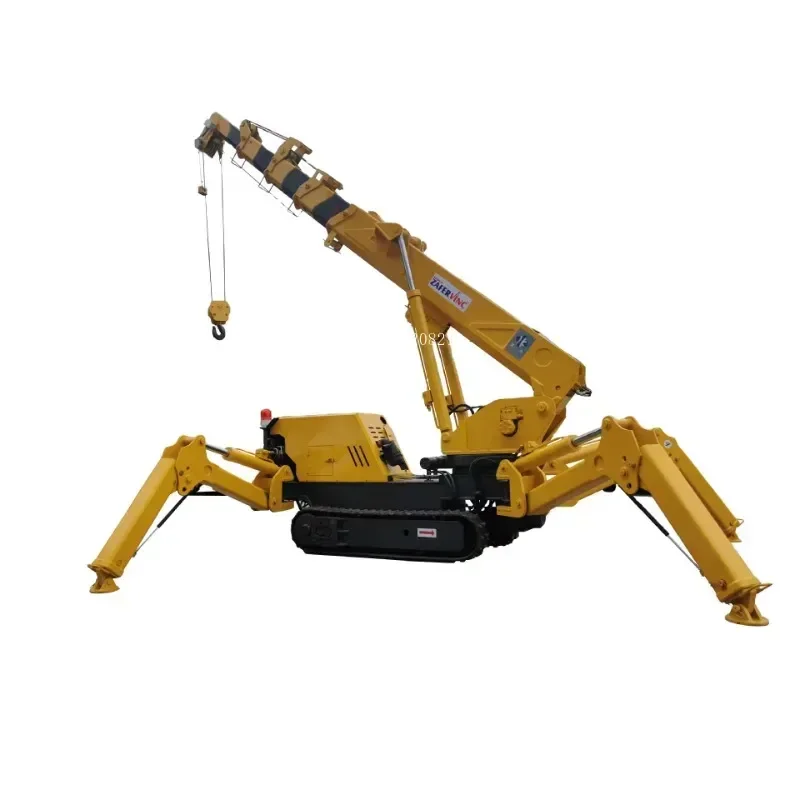 Hot Sale 3-12Ton Tracked Chassis Portable Lift Crane Remote Control Spider Crane Lifting Crane for Sale