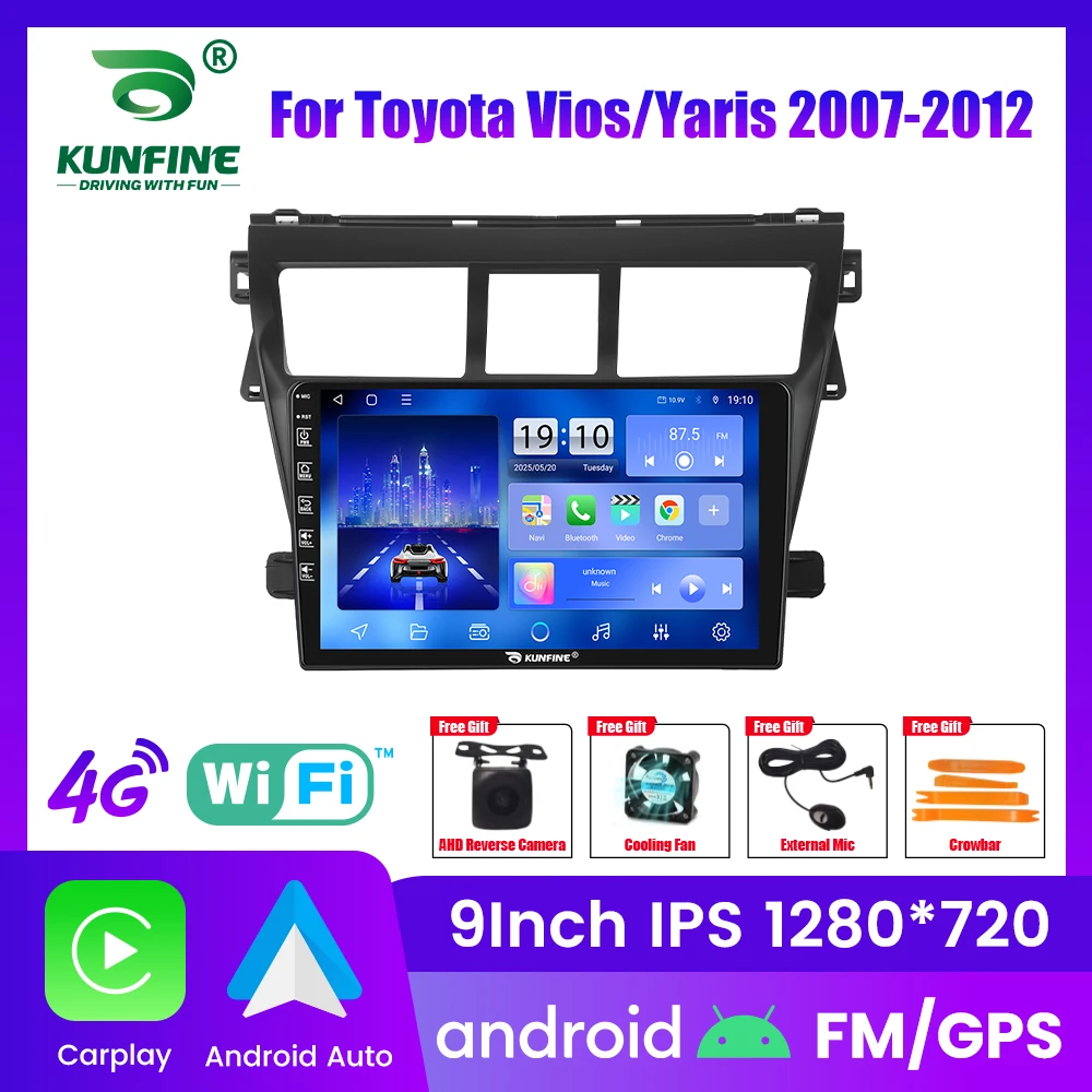 

10.33" Android Car Radio For Toyota Vios Yaris 2007-2012 GPS Navigation Multimedia Video Player Carplay Android Auto Stereo BT