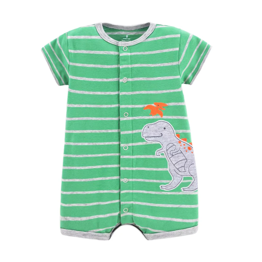 2023 Baby Boys Rompers Summer Baby Girl Clothes Kids Short Sleeve Clothing 100% Cotton Newborn Rompers Infant Jumpsuits 0-24M