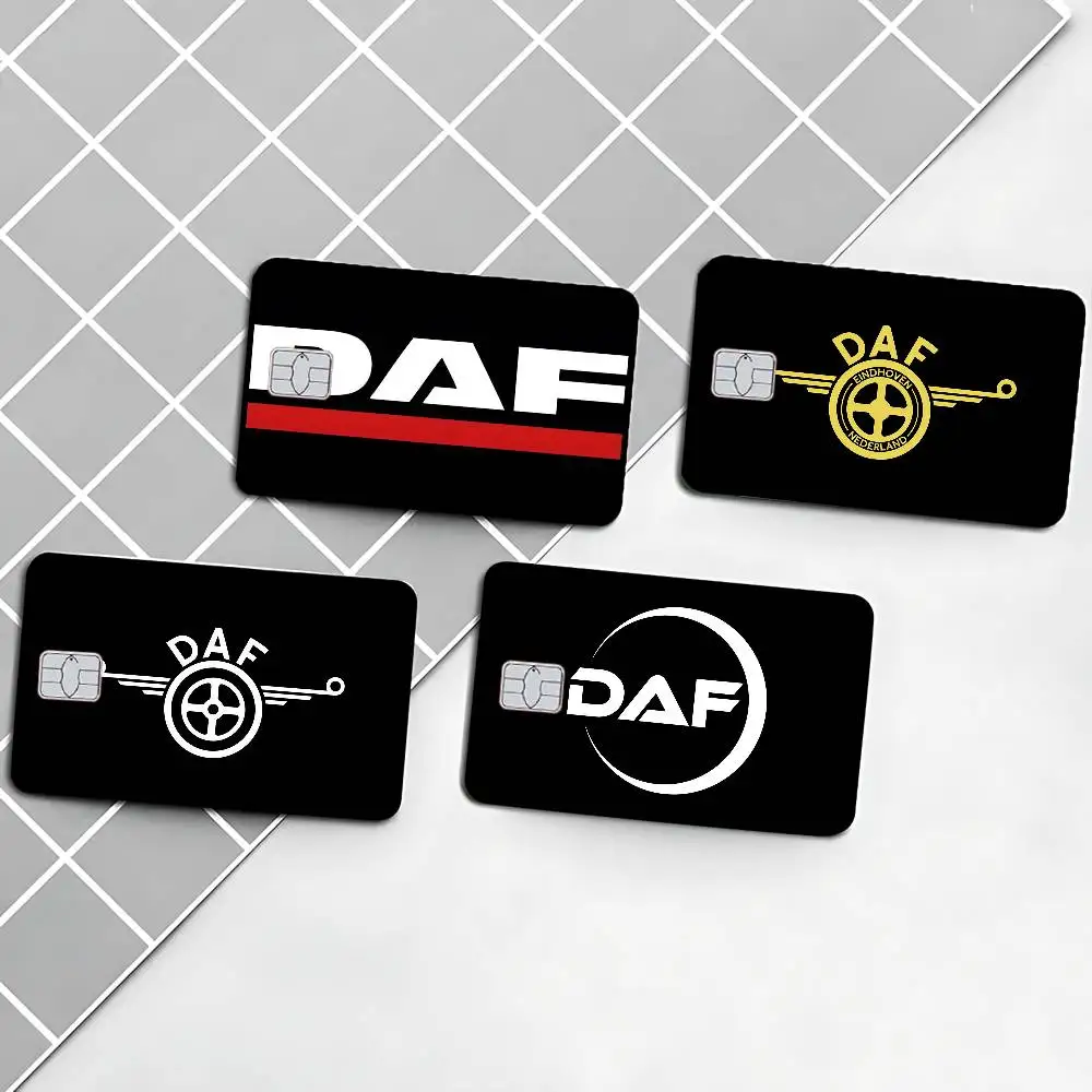 D-DAF Truck Anime Young Creidt Card Debit Card Sticker Film Case Front Tape For Small Big Chip No Chip