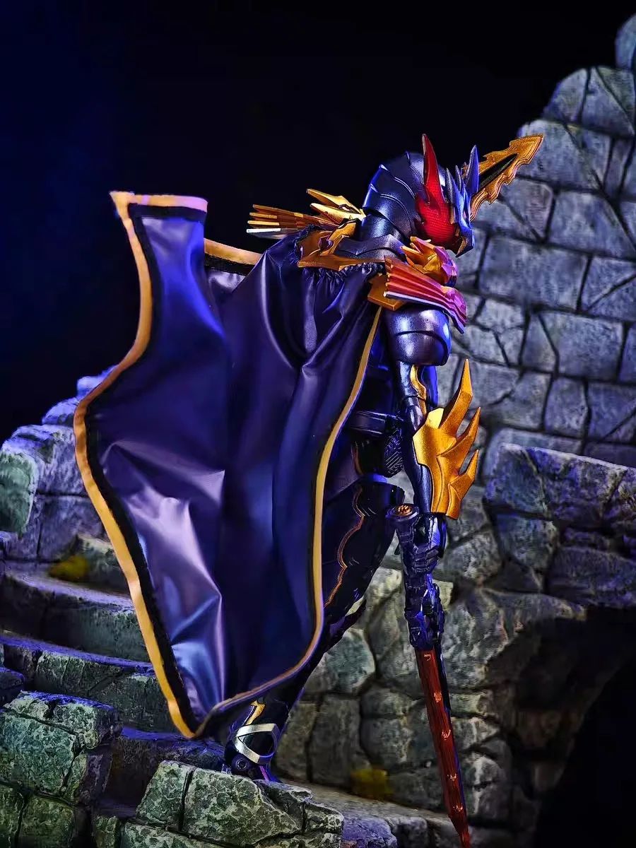 SHF Kamen Rider Calibur Cloak Anime Action Figure Cloth Cloak Model Toy Accessories Built-In Wire view 3