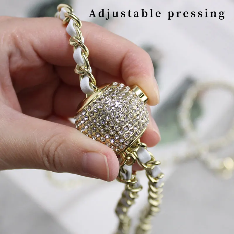 120/130/140cm Purse Chain Strap TINBERON Bag Accessories Crossbody Bag Chain Strap Fashion Handbags Adjustable Ball Chain Straps